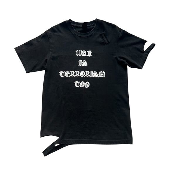 Number Nine “War Is Terrorism Too” Tee - AW04 Give Peace A Chance - Picture 1 of 10